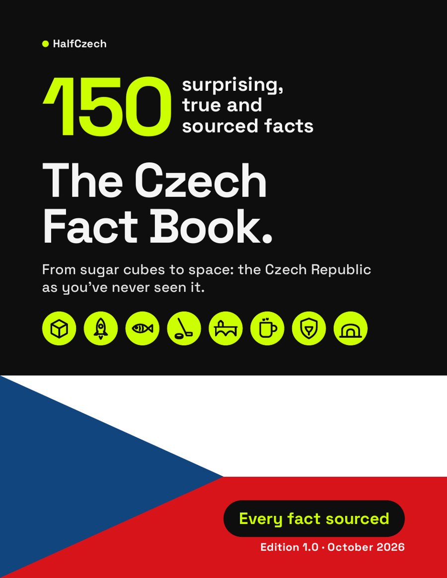 The Czech Fact Book cover: 150 surprising, true and sourced facts.